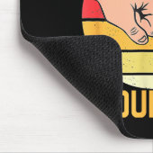 Respecteer het grondhoger shirt grappige houtchuck muismat (Hoek)