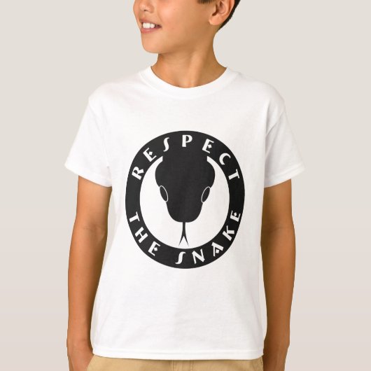 Respecteer het Kinder T-shirt van de slang (Voorkant)