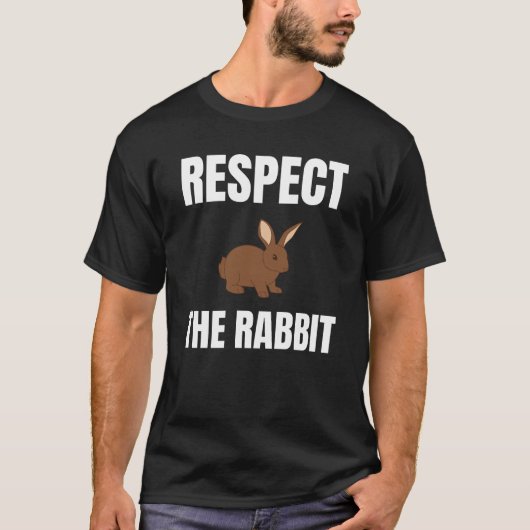 Respecteer het konijn t-shirt (Voorkant)
