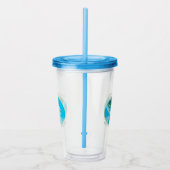 Respecteer het leven, houd de oceaan schoon acryl drinkbeker (Rechts)
