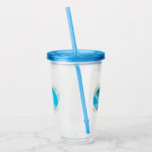 Respecteer het leven, houd de oceaan schoon acryl drinkbeker (Links)