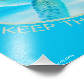 Respecteer het leven, houd de oceaan schoon foto afdruk (Hoek)