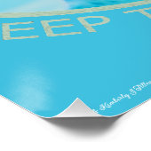 Respecteer het leven, houd de oceaan schoon perfect poster (Hoek)