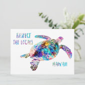 Respecteer het lokale Zee Turtle Tie Dye Beach Quo (Staand voorkant)