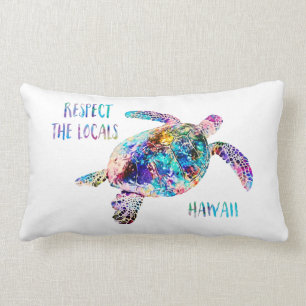 Respecteer het lokale Zee Turtle Tie Dye Beach Quo Kussen