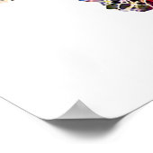 Respecteer het lokale Zee Turtle Tie Dye Beach Quo Poster (Hoek)