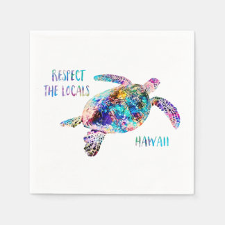 Respecteer het lokale Zee Turtle Tie Dye Beach Quo Servet