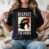 RESPECTEER HET PAARD T-shirt