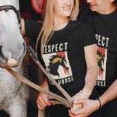 RESPECTEER HET PAARD T-shirt