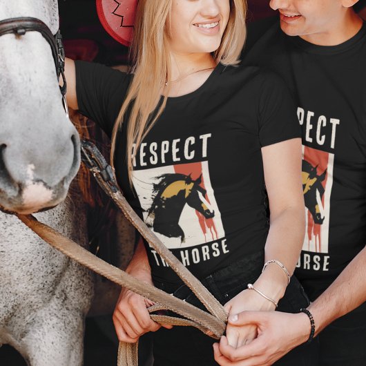 RESPECTEER HET PAARD T-shirt