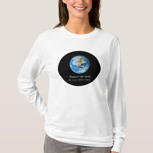 Respecteer het Shirt van de Aarde (Voorkant)