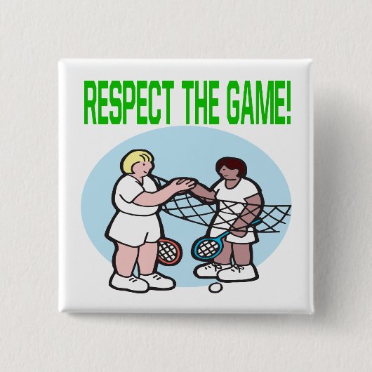 Respecteer het spel vierkante button 5,1 cm (Voorkant)