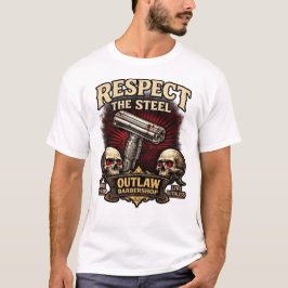 Respecteer het Staal – Dubbelzijdig Scheermesontwe T-shirt