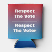Respecteer Het Stemrecht en de Kiezers Blikjeskoeler (Voorkant)