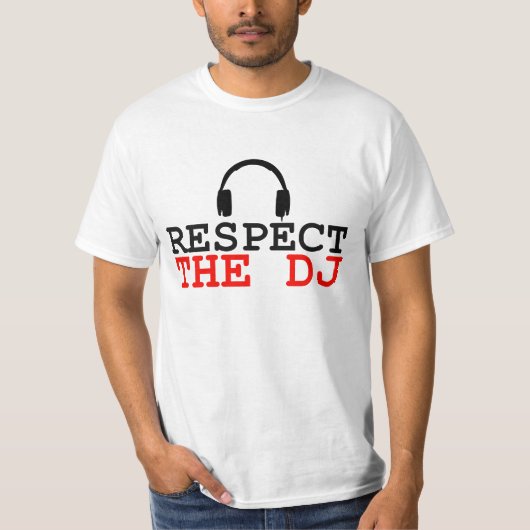 Respecteer het T-shirt met de DJ-pionierstijl (Voorkant)