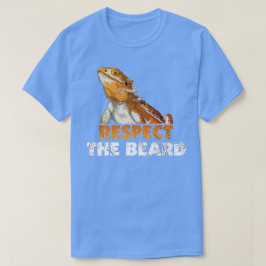 Respecteer het T-shirt van de baard Funny Bearded (Design voorkant)