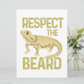 Respecteer het varken met de baard drakenkruis aankondiging (Staand voorkant)