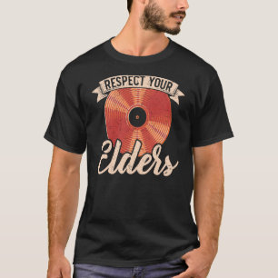 Respecteer het vinylrecord van de collector van uw t-shirt
