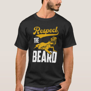 Respecteer het zijdegebogen Drakenreptiel T-shirt