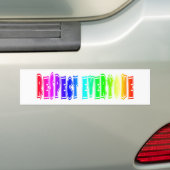 Respecteer iedereen Bumpersticker. Bumpersticker (Op auto)