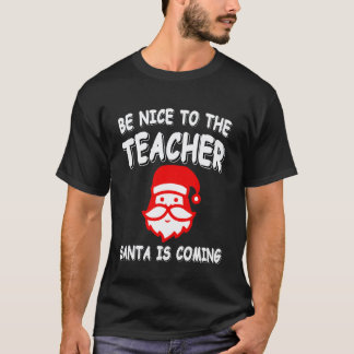 Respecteer je leraar Sinterklaas Kerstvakantie T-shirt