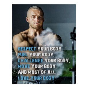 Respecteer Je Lichaam Motivatieposter Perfect Poster