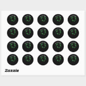 Respecteer je moeder Wereldbol Moeder Aarde Ronde Sticker (Vel)