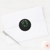 Respecteer je moeder Wereldbol Moeder Aarde Ronde Sticker (Envelop)