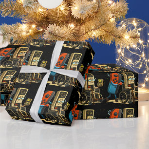 Respecteer Je Ouderen Gaming Controle Retro Grappi Cadeaupapier