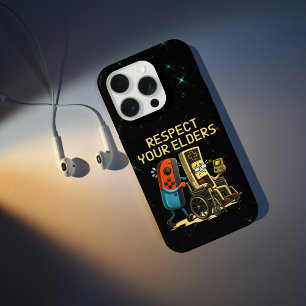 Respecteer Je Ouderen Gaming Controle Retro Grappi iPhone 15 Pro Case