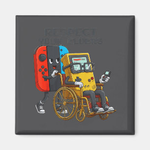 Respecteer Je Ouderen Gaming Controle Retro Grappi Magneet