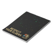 Respecteer je Ouderen Gaming Controle Retro Grappi Notitieblok (Linkerzijde)