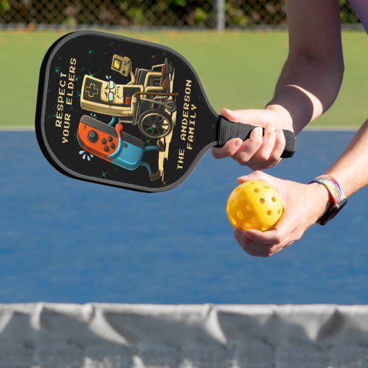 Respecteer Je Ouderen Gaming Controle Retro Grappi Pickleball Paddle (Insitu)