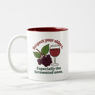 Respecteer je Ouderen Gefermenteerde Exemplaren Gr Tweekleurige Koffiemok