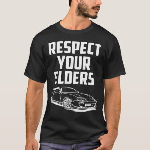 Respecteer je Ouderen MK IV TOYOTA SUPRA T-shirt