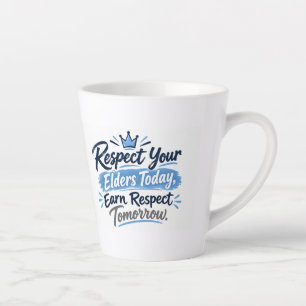 Respecteer je Ouderen Mok   Oudercadeau Mok