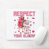 Respecteer je Ouderen Videogame Gamecontroller Muismat (Met muis)