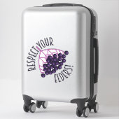 Respecteer je ouderlingen Grappige Elderberry Food Sticker (Koffer)