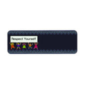 Respecteer Jezelf Retouradreslabel Etiket (Voorkant)