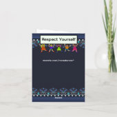 Respecteer Jezelf Wenskaart Kaart (Achterkant)
