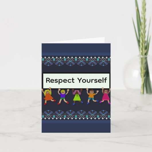 Respecteer Jezelf Wenskaart Kaart (Voorkant)