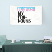Respecteer Mijn Voornaamwoorden Spandoek (Beurs)