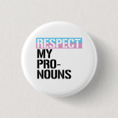 Respecteer mijn woordenboek ronde button 3,2 cm (Voorkant)