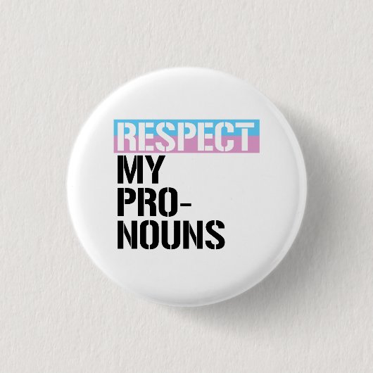 Respecteer mijn woordenboek ronde button 3,2 cm (Voorkant)