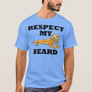 Respecteer mijn zijdraak Ironic Bearded Dragon T-shirt