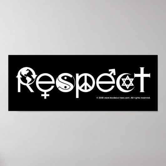 Respecteer Moeder Aarde - Recycle Red de Planeet Poster (Voorkant)