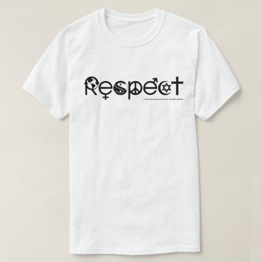 Respecteer Moeder Aarde - Recycle Red de Planeet T-shirt (Design voorkant)