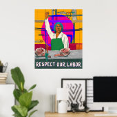 Respecteer ons Poster van arbeid (Thuiskantoor)