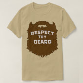 Respecteer uw Beard Classic TShirt (Design voorkant)