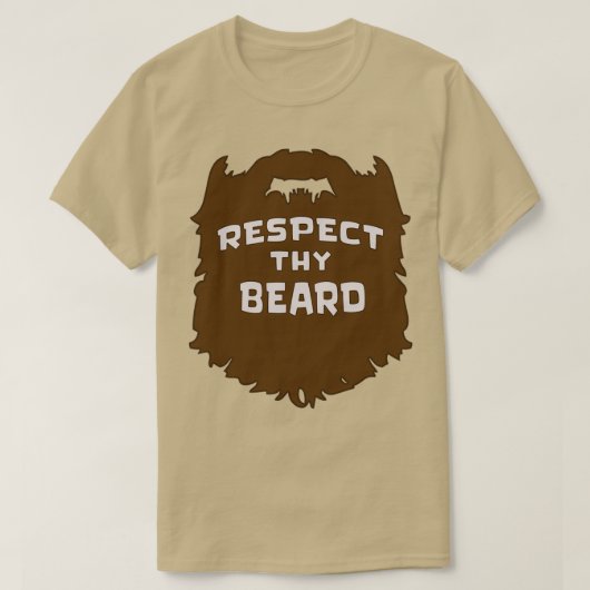 Respecteer uw Beard Classic TShirt (Design voorkant)